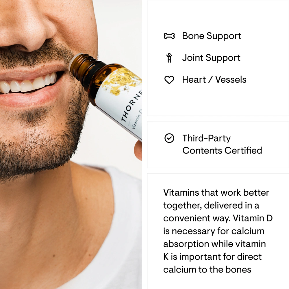 Product image for Vitamin D + K2 Liquid.