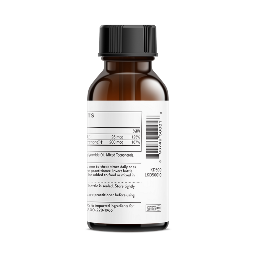 Product image for Vitamin D + K2 Liquid.