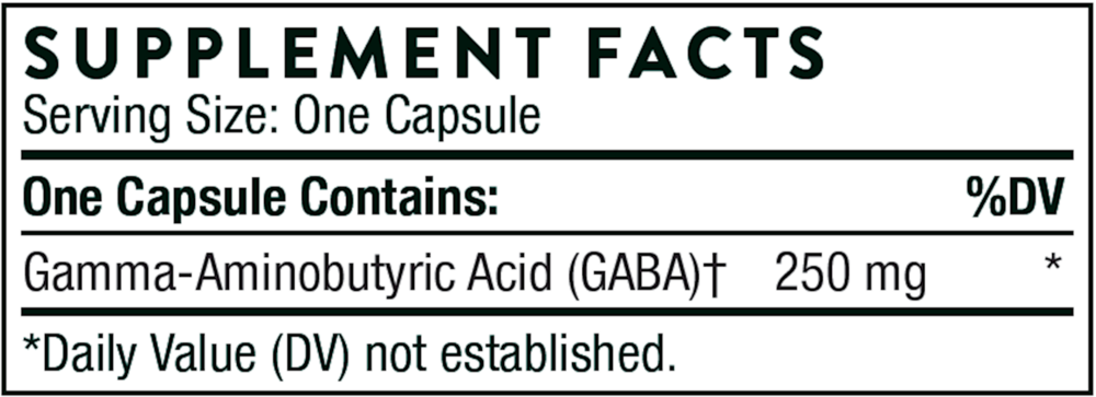 Product image for PharmaGABA-250.
