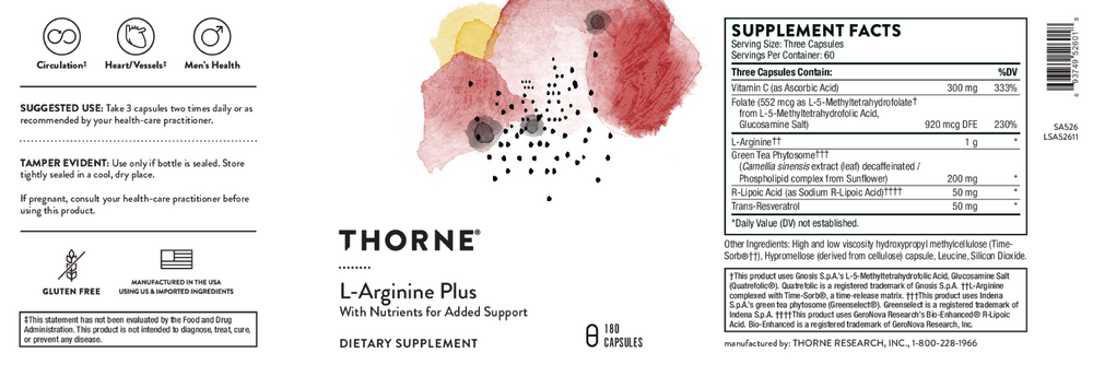 Product image for L-Arginine Plus (formerly Perfusia Plus).