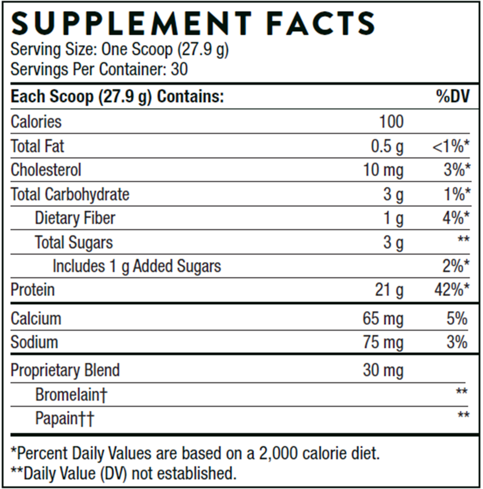 Product image for Whey Protein Isolate Van NSF.