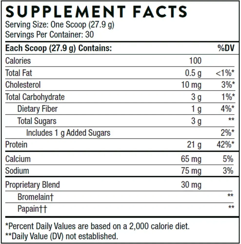 Product image for Whey Protein Isolate Van NSF.