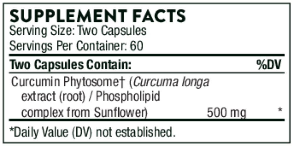 Product image for Curcumin Phytosome - Sustained Released.
