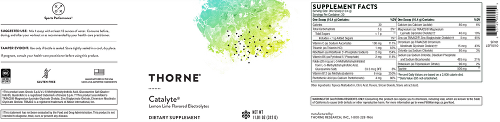 Product image for Catalyte Lemon Lime NSF.