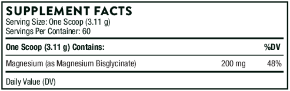 Product image for Magnesium Bisglycinate NSF.