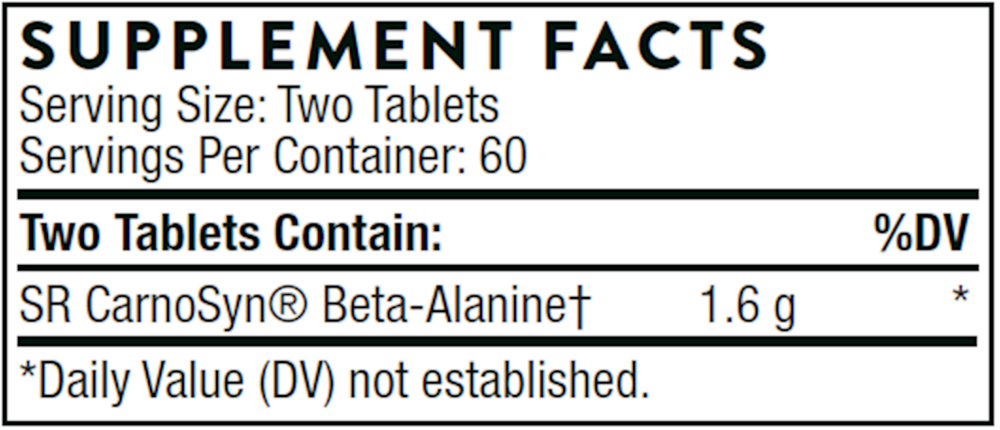 Product image for Beta Alanine-SR NSF.