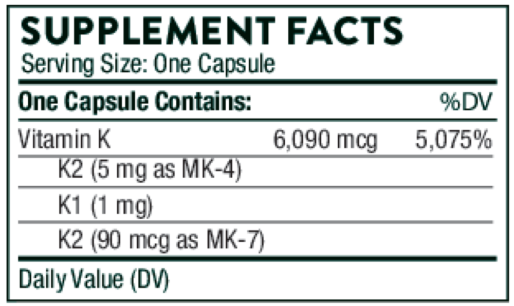 Product image for Vitamin K.
