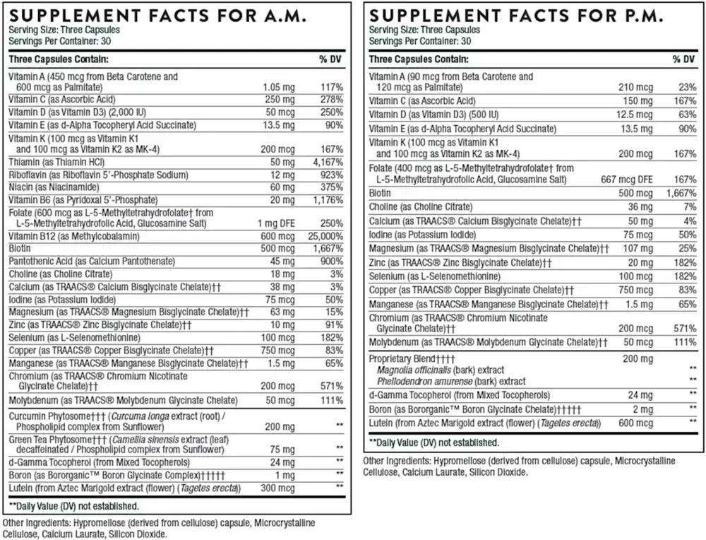 Product image for Multi-Vitamin Elite A.M &amp; P.M. Kit.