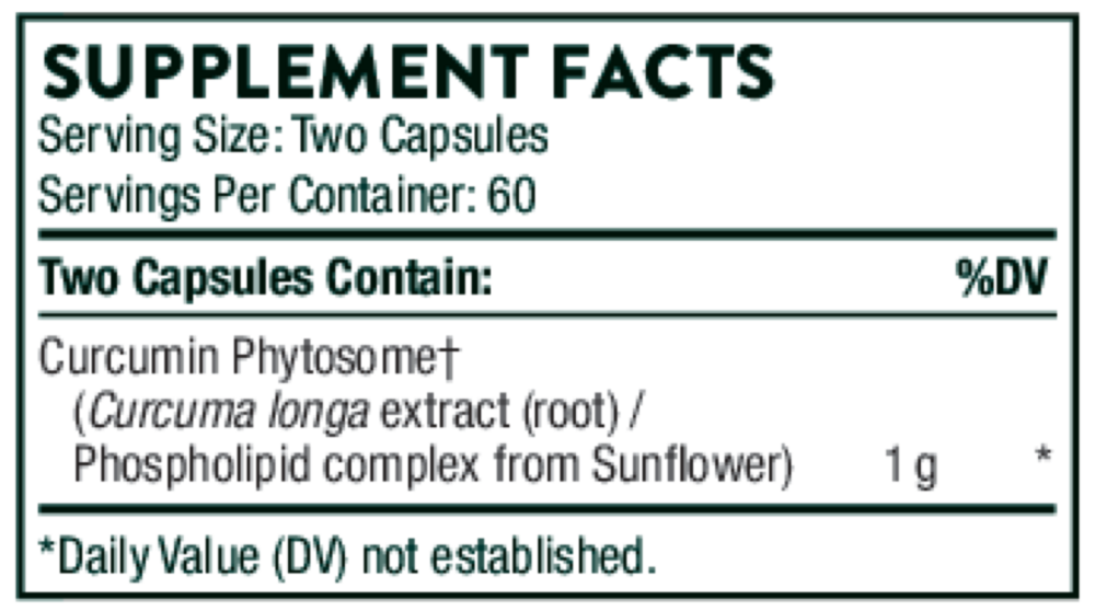 Product image for Curcumin Phytosome (formerly Meriva) NSF.