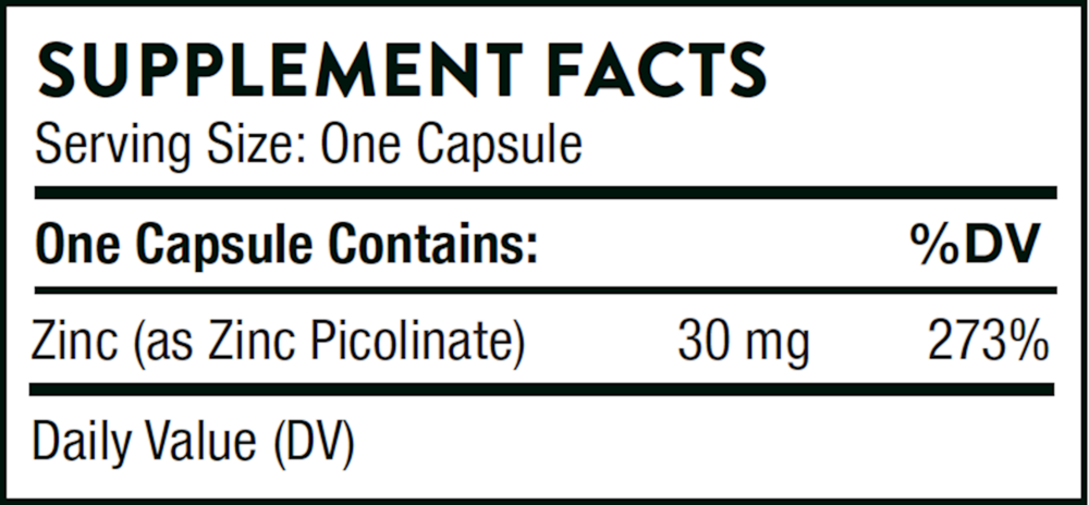 Product image for Zinc Picolinate 30mg.