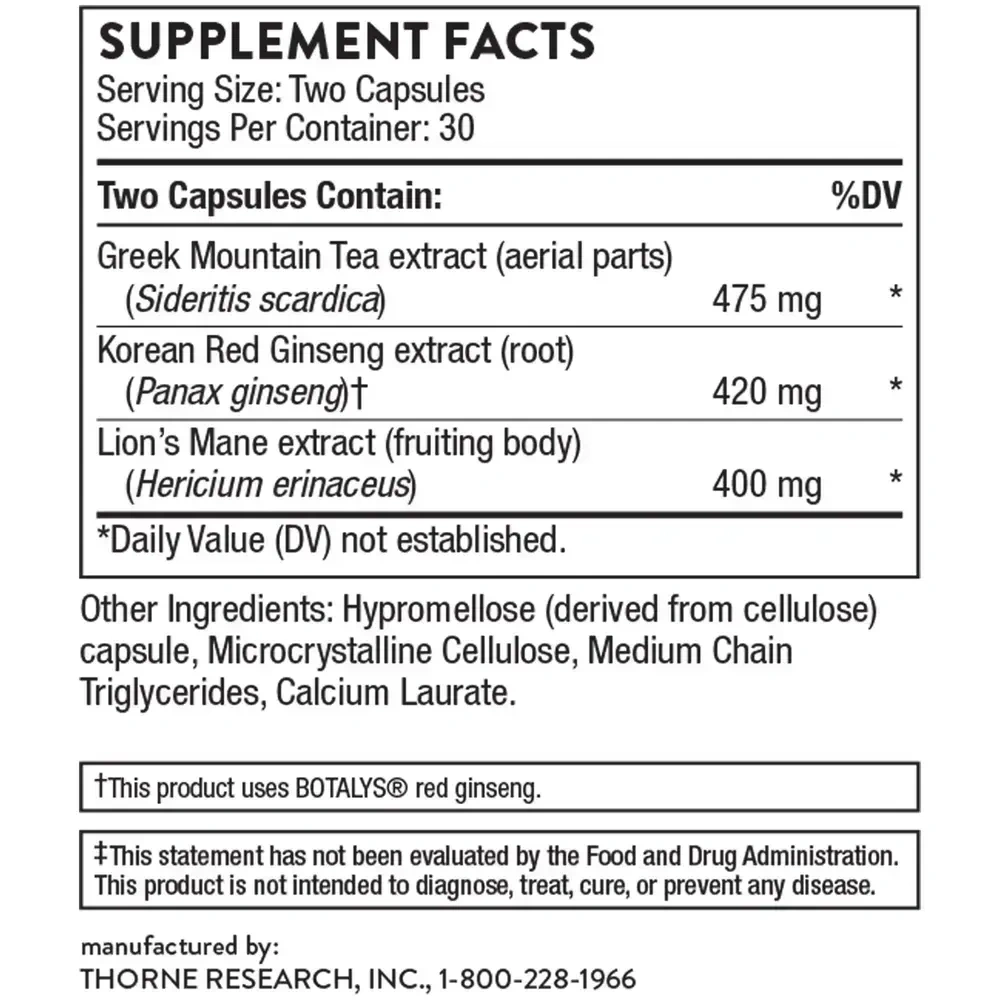Product image for Ginseng Plus with Lion's Mane.