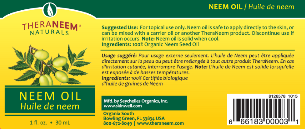 Product image for Neem Oil Organic Cold Pressed.