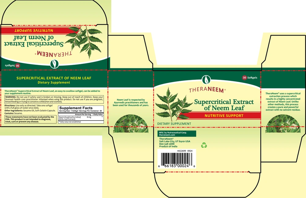 Product image for Supercritical Neem Leaf Extract.