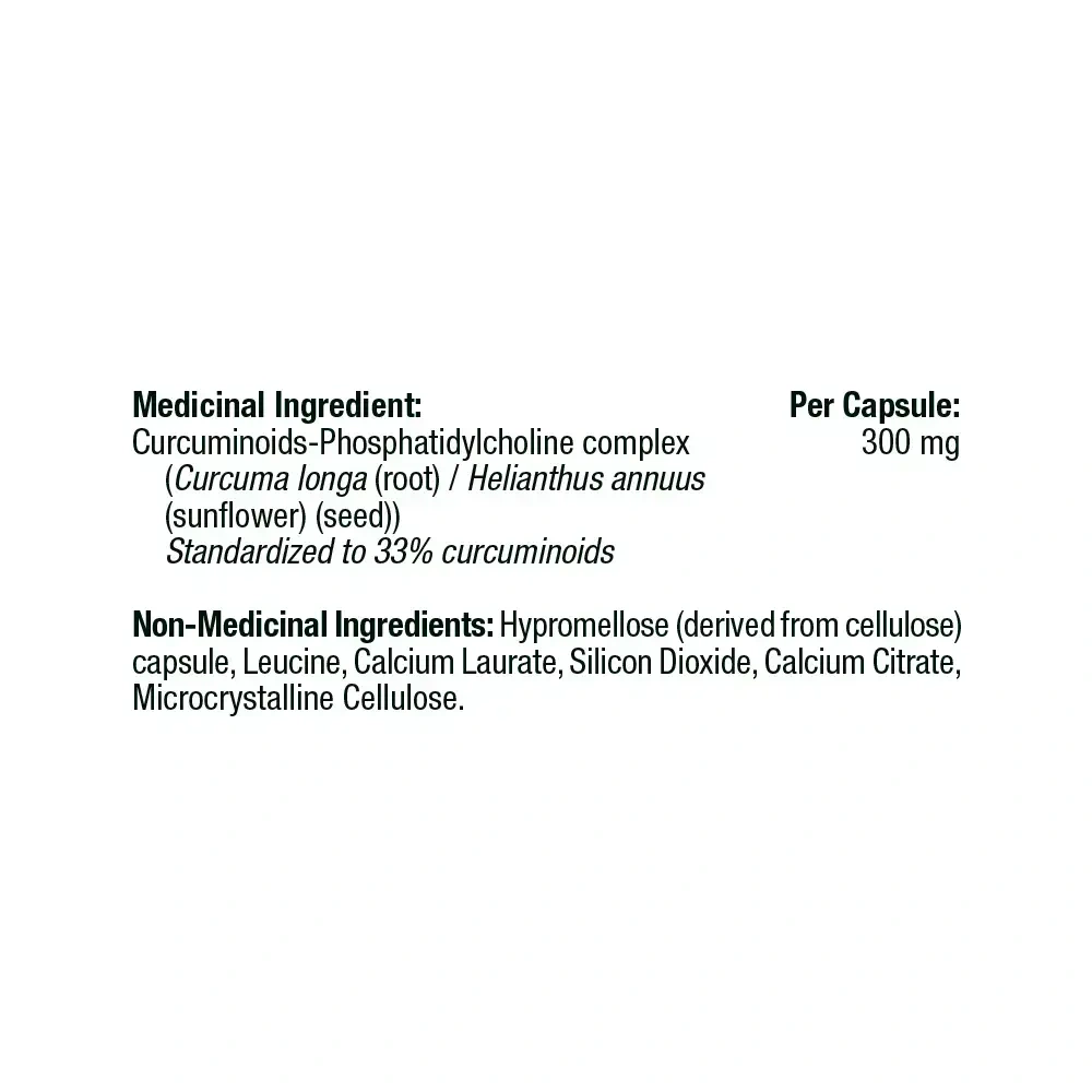 Product image for Curcumin Phytosome 300mg.