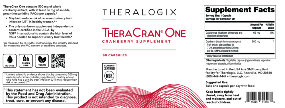 Product image for TheraCran One Capsules (90 day supply).