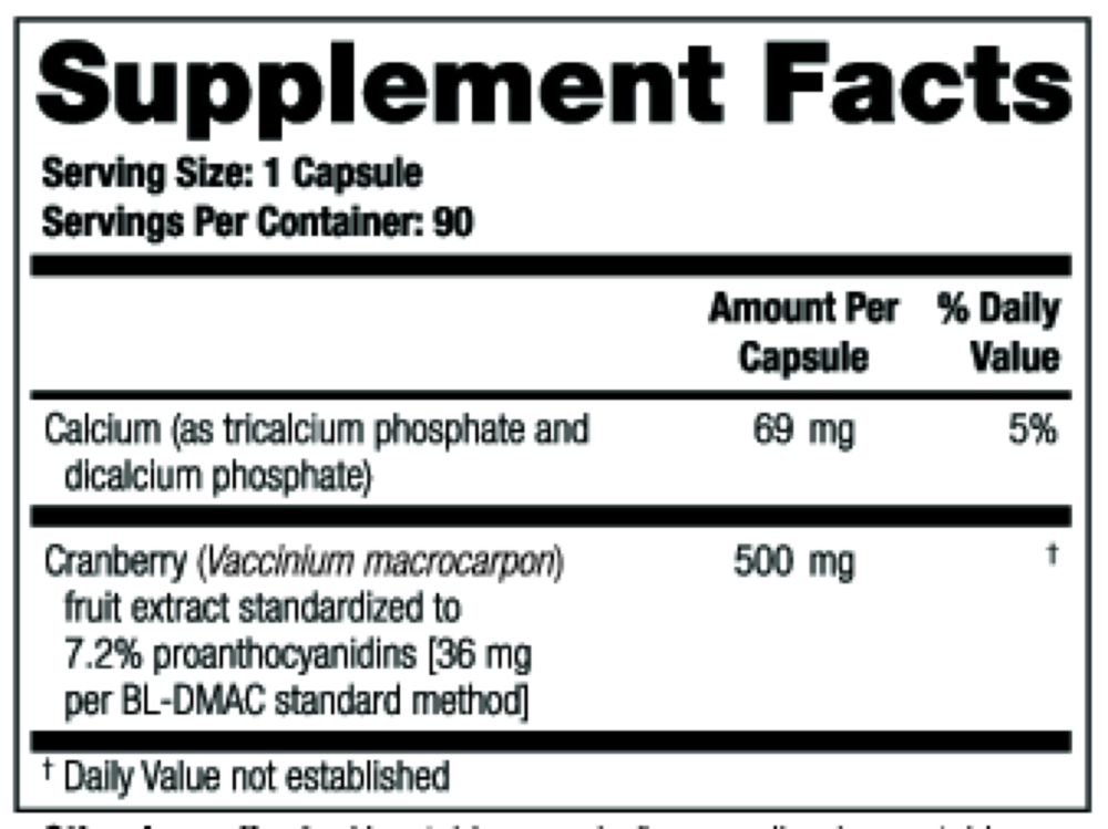 Product image for TheraCran One Capsules (90 day supply).