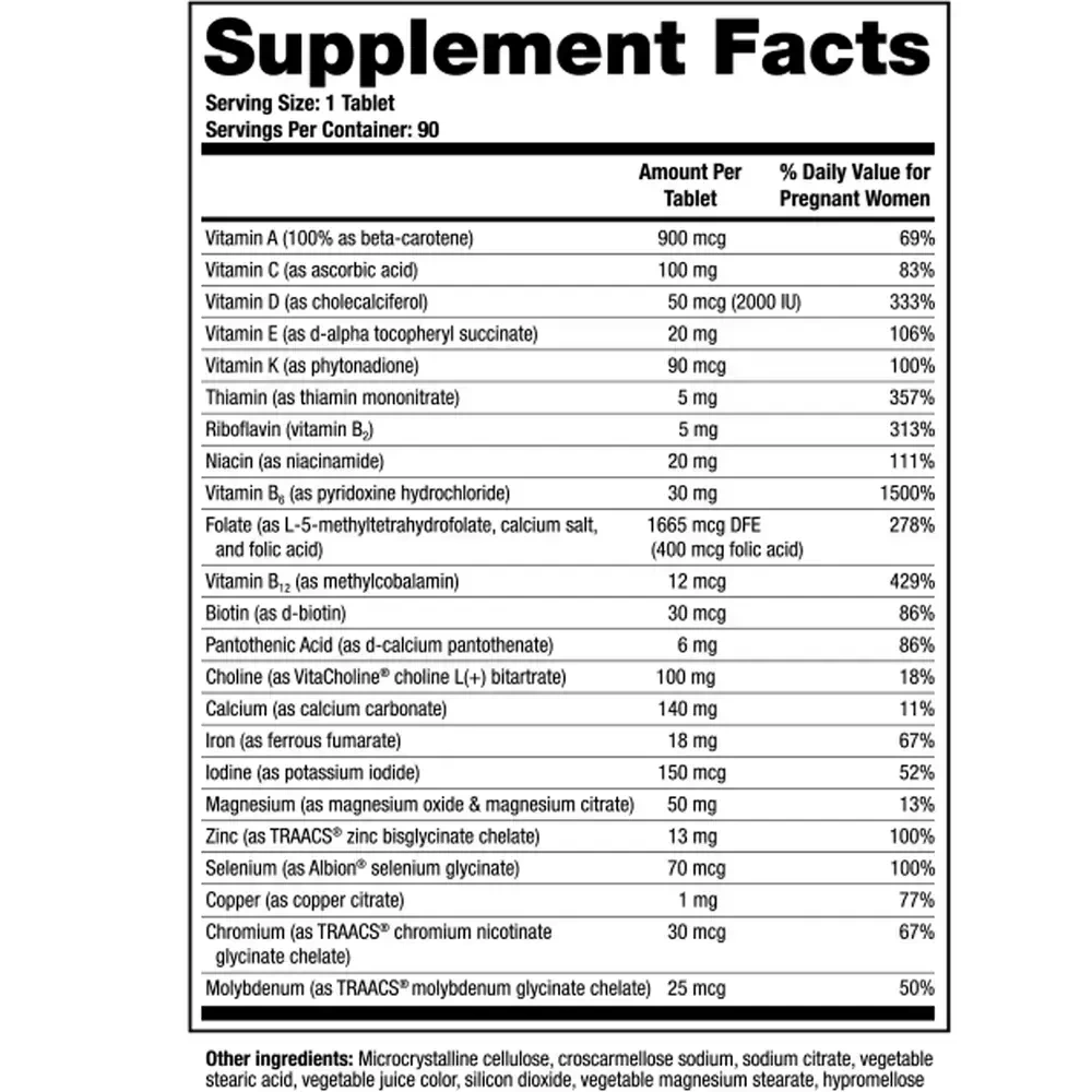 Product image for TheraNatal® Core Preconception Vitamins (90 day supply).