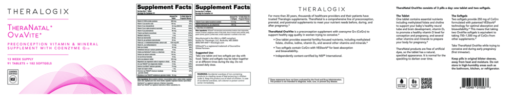 Product image for TheraNatal OvaVite® Preconception Vitamins (91 day supply).