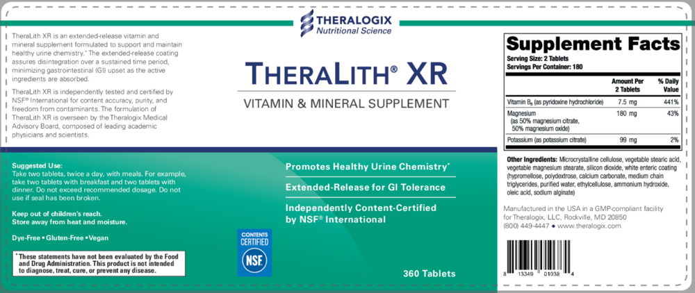 Product image for TheraLith® XR Vitamin &amp; Minerals Supplement (90 day supply).