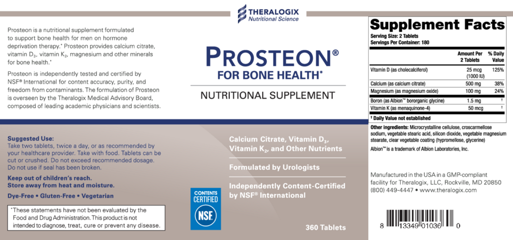 Product image for Prosteon® Bone Health Supplement (90 day supply).