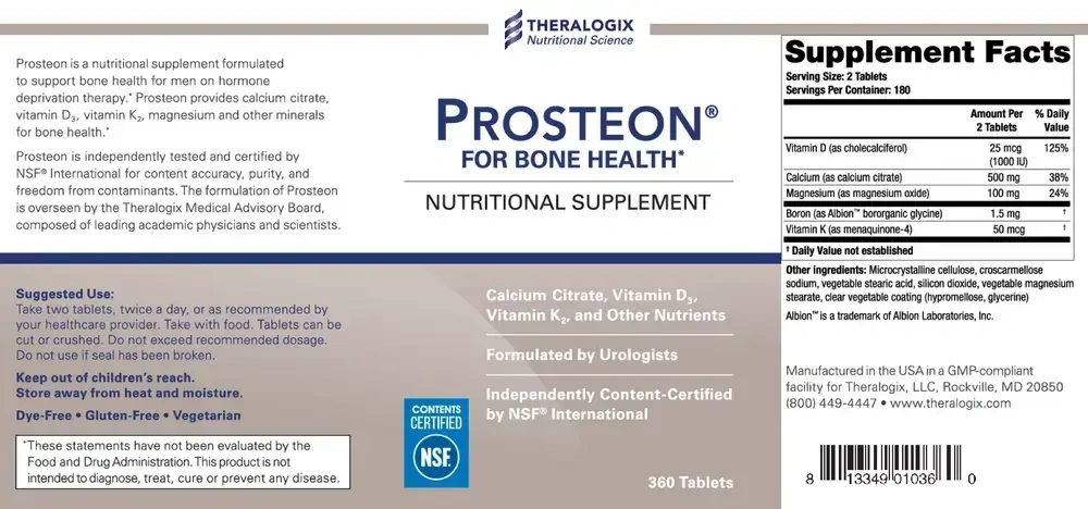 Product image for Prosteon® Bone Health Supplement (90 day supply).