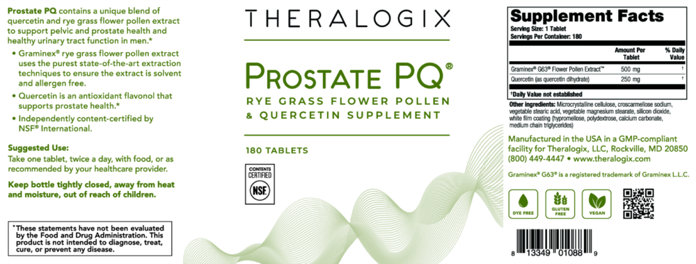 Product image for Prostate PQ® Pollen Extract Supplement (90 day supply).