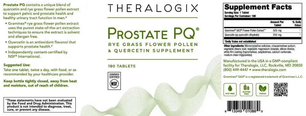 Product image for Prostate PQ® Pollen Extract Supplement (90 day supply).