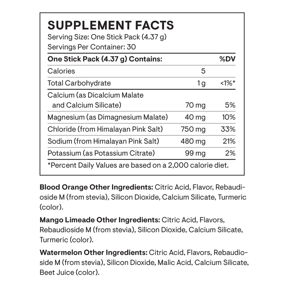Product image for Daily Electrolytes Variety Pack.