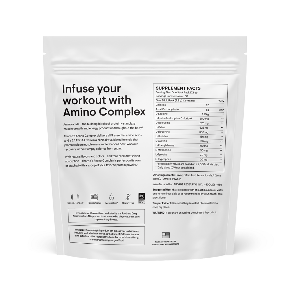 Product image for Amino Complex Lemon Flavored.