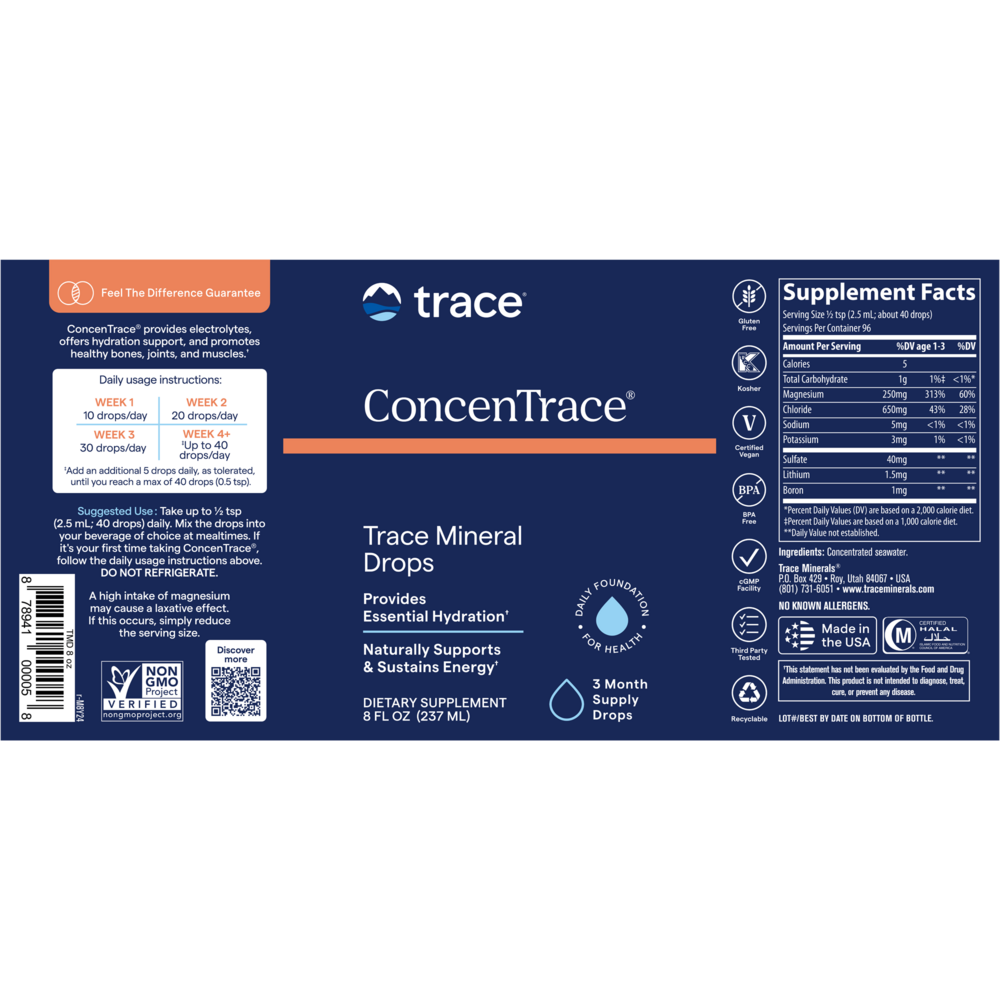 Product image for ConcenTrace Trace Mineral Drops.