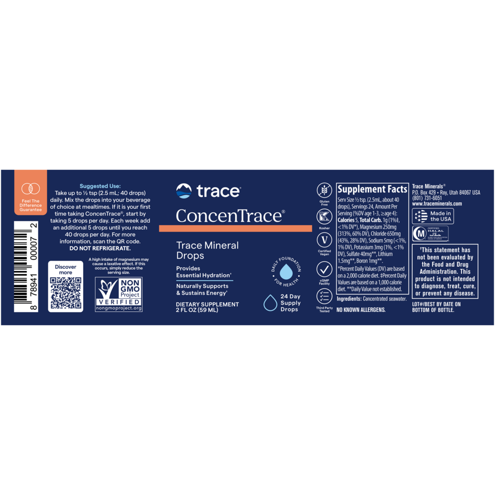Product image for ConcenTrace Trace Mineral Drops.
