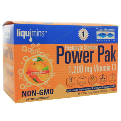 Electrolyte Stamina Power Pak - Non-GMO Orange Blast 30 packets