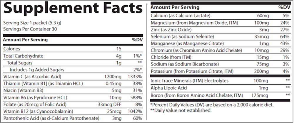 Product image for Electrolyte Stamina Power Pak - Concord Grape.
