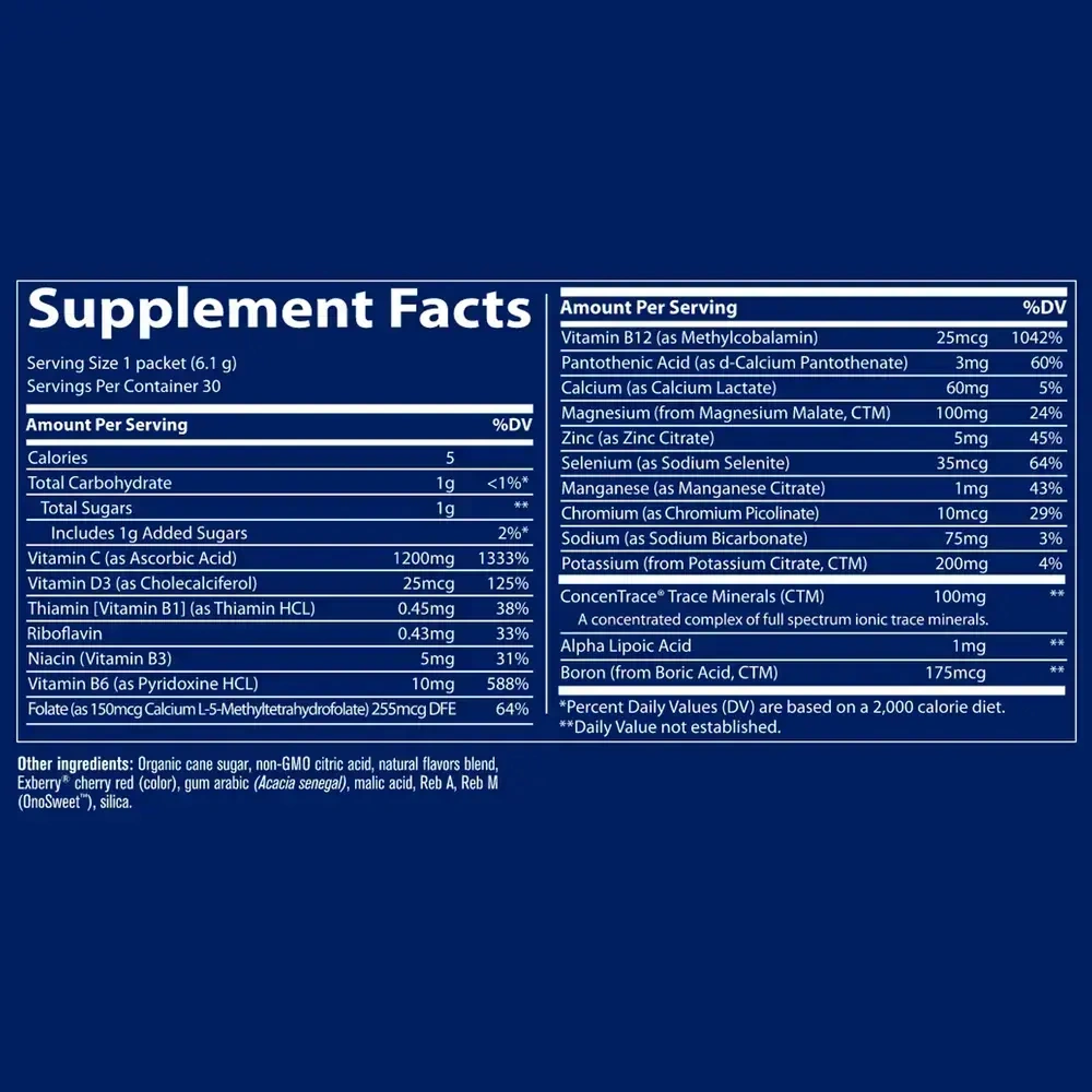 Product image for Electrolyte Stamina Power Pak - Raspberry.