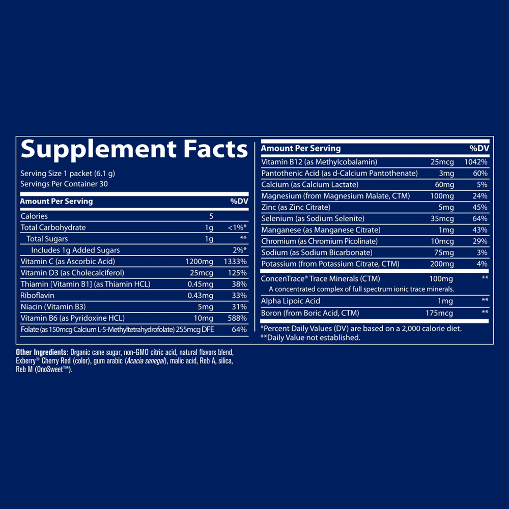 Product image for Electrolyte Stamina Power Pak - Cranberry.