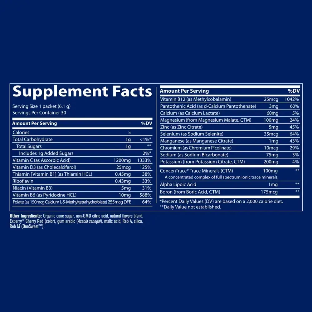 Product image for Electrolyte Stamina Power Pak - Cranberry.