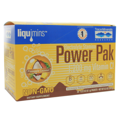 Electrolyte Stamina Power Pak-NonGMO Pineapple Coconut 30 packets