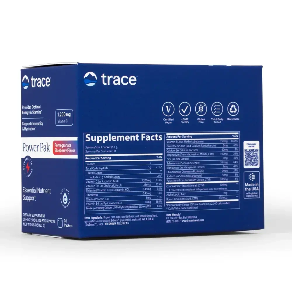 Product image for Electrolyte Stamina Power Pak - Non-GMO Pom-Blueberry.