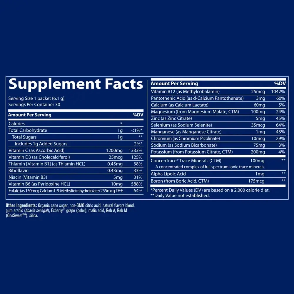 Product image for Electrolyte Stamina Power Pak - Non-GMO Pom-Blueberry.