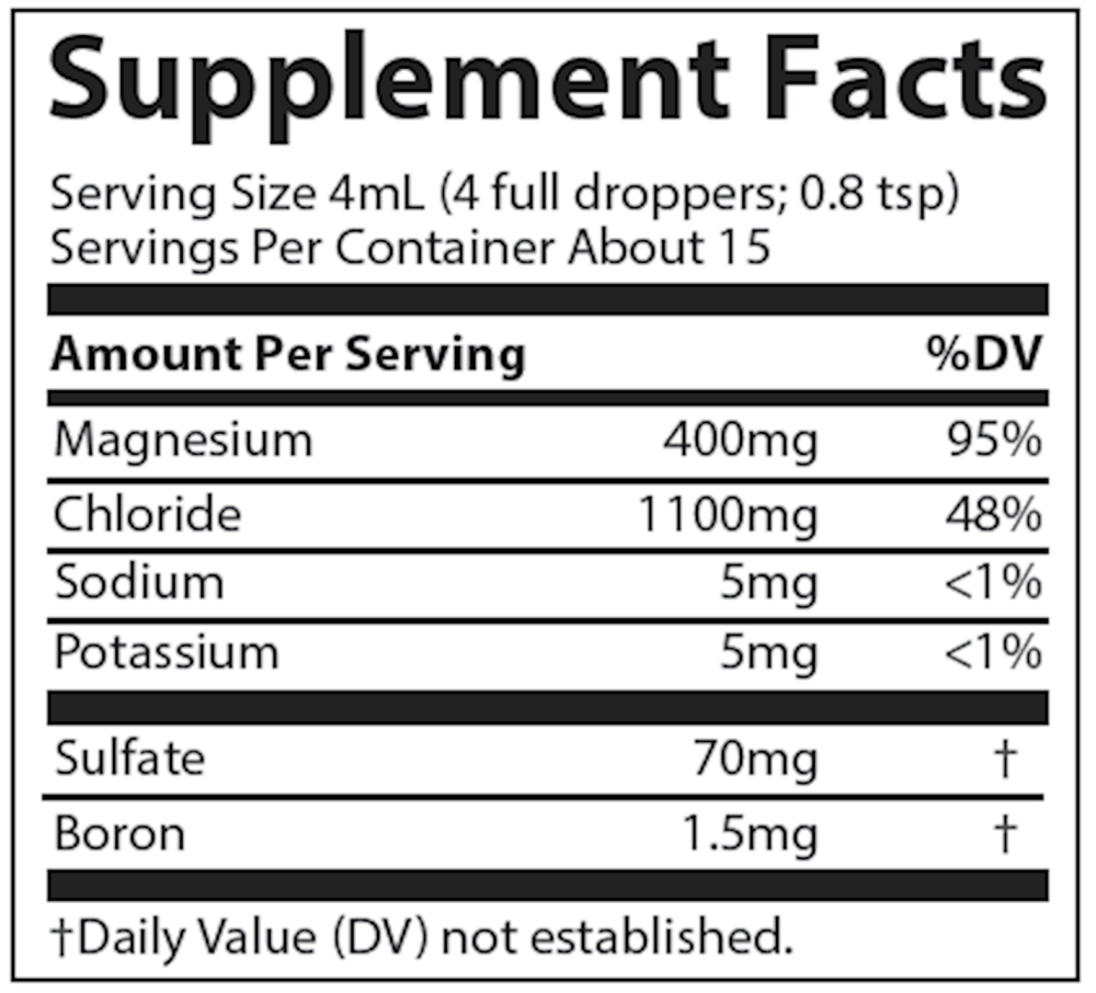 Product image for Liquid Ionic Magnesium 400mg.