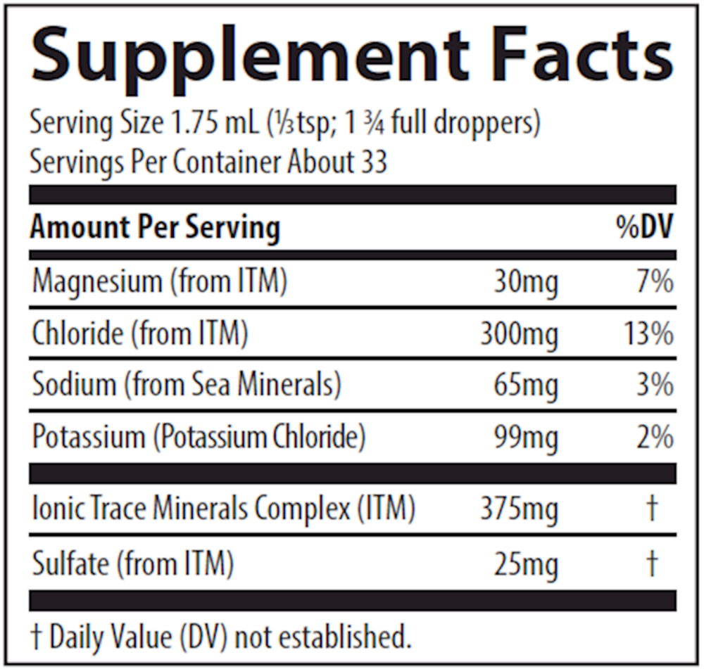 Product image for Liquid Ionic Potassium 99mg.