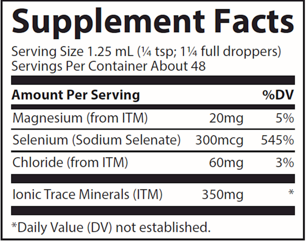 Product image for Liquid Ionic Selenium 300mcg.