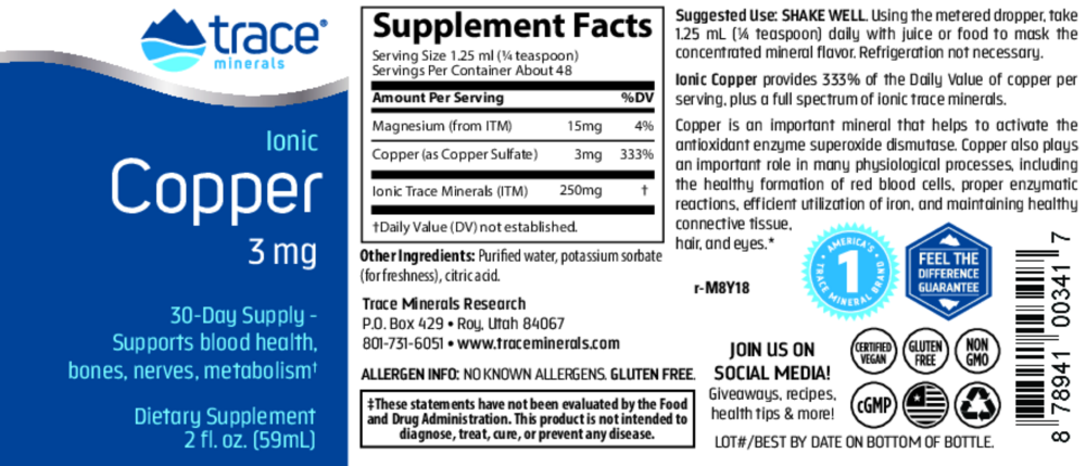 Product image for Liquid Ionic Copper.