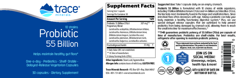 Product image for Probiotic 55 Billion.