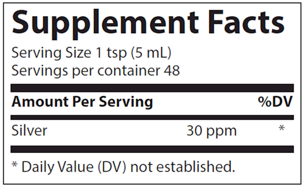 Product image for Colloidal Silver 30PPM.