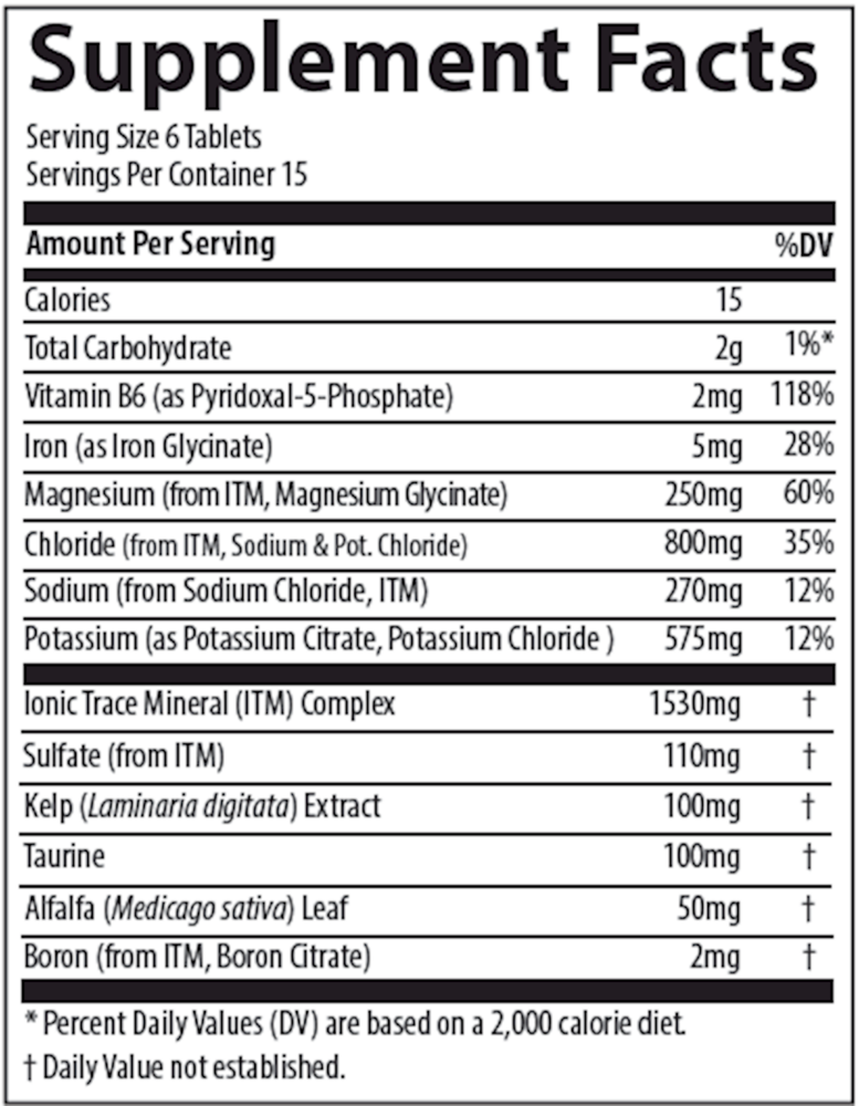 Product image for Electrolyte Stamina Tablets.
