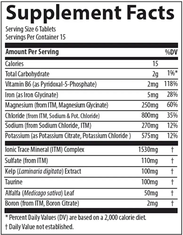 Product image for Electrolyte Stamina Tablets.