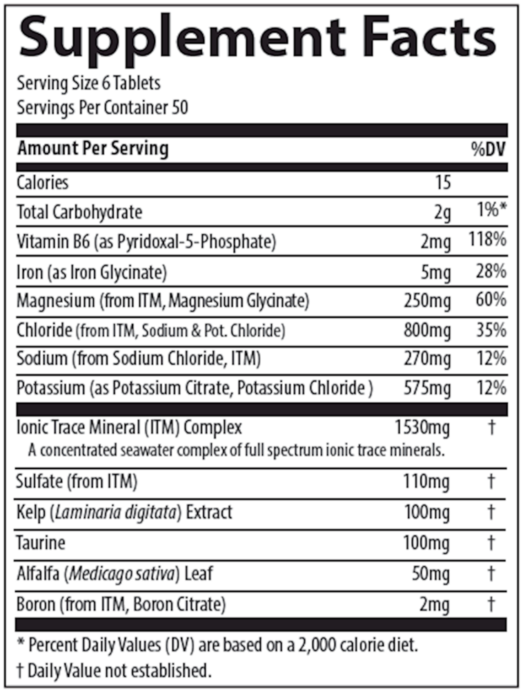 Product image for Electrolyte Stamina Tablets.
