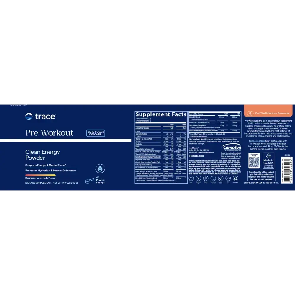 Product image for Pre-Workout Clean Energy Powder.