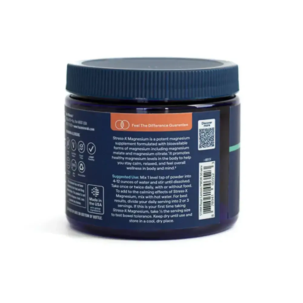 Product image for Stress-X Magnesium Powder, Raspberry Lemon.